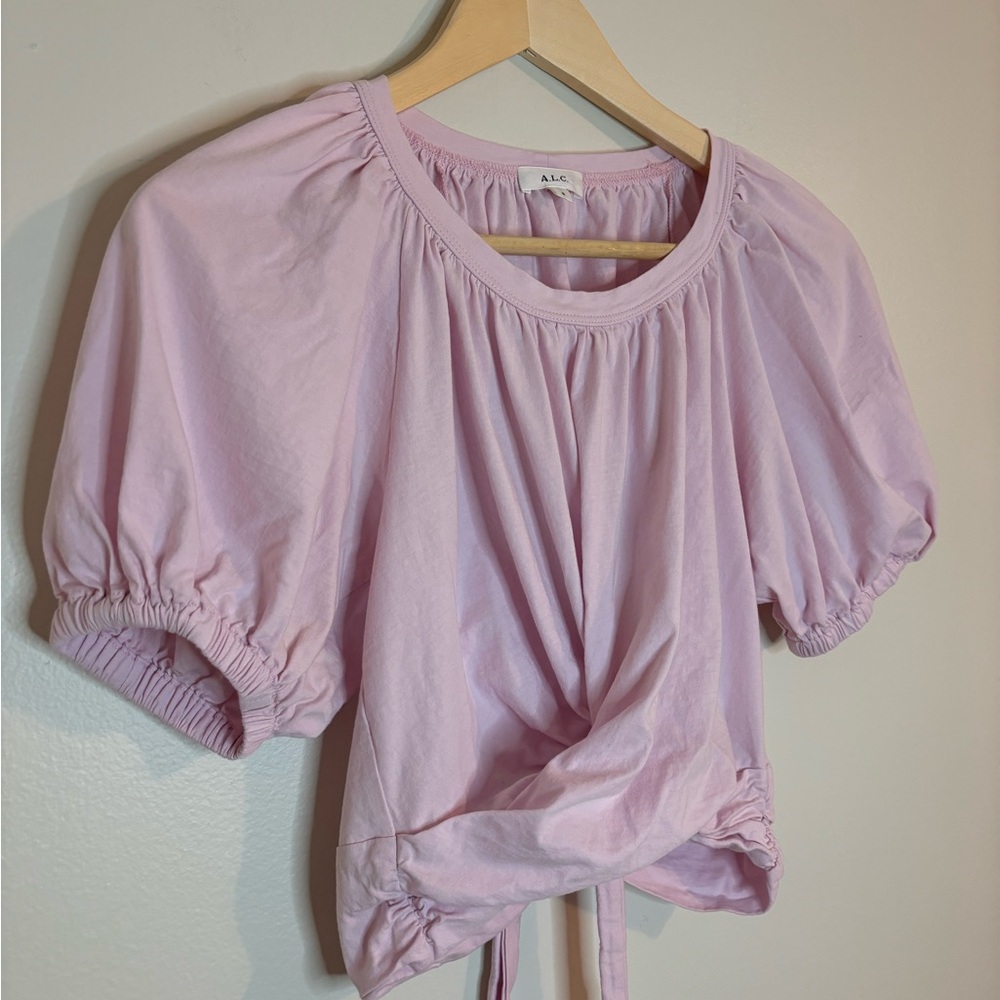 A.L.C. Pale pink Josie tie back top - Picture 7 of 8